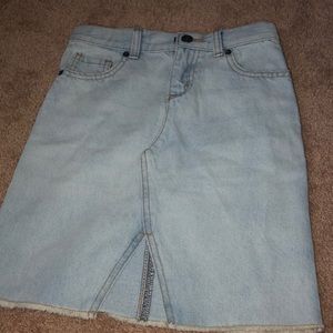 Little girls denim skirt